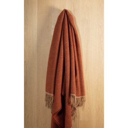 Wool Throw Blanket VENEZIA Ketchup