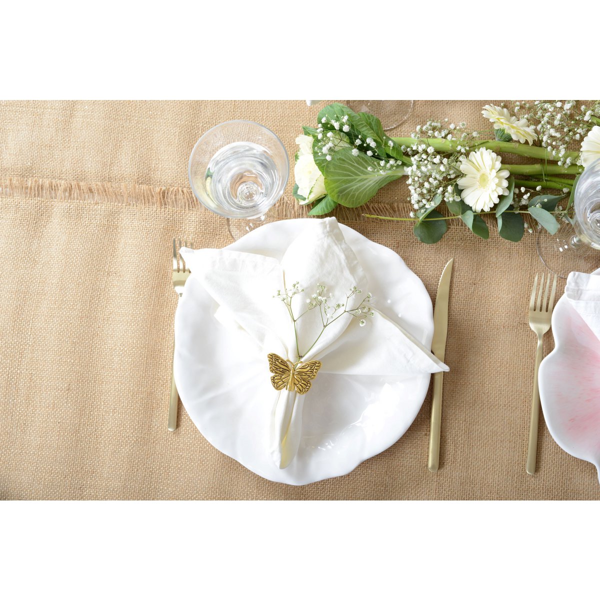 White flat plate in Melamine 27x27x2cm