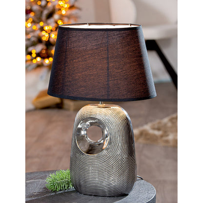 Manisa table lamp, silver-colored H.39 cm