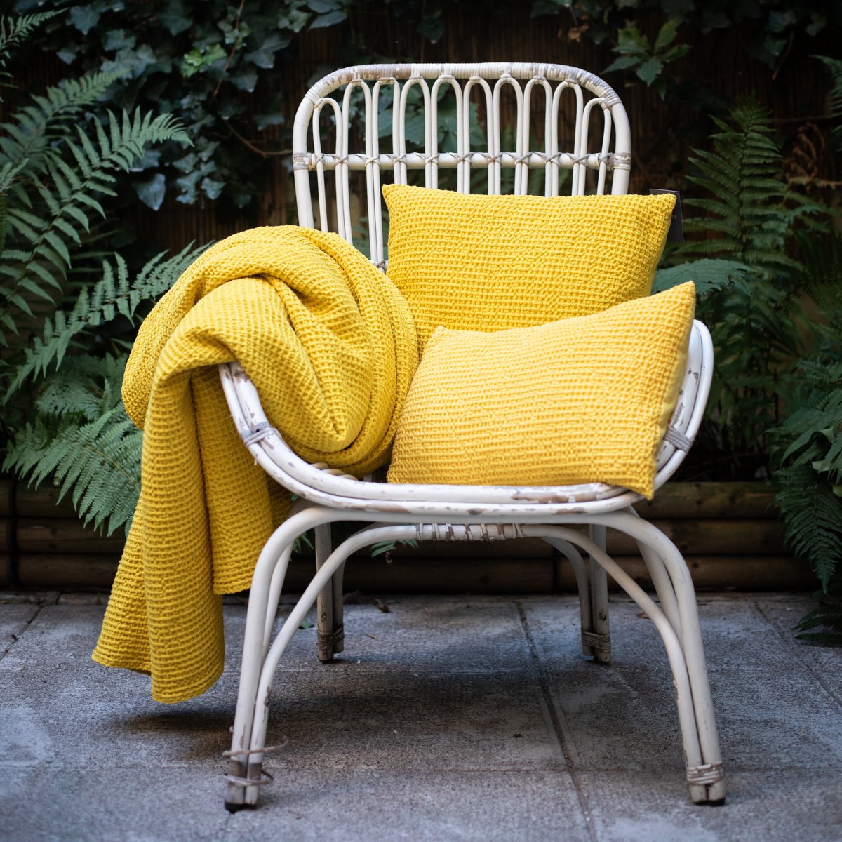 Coussin recyclé Maia Blanc 30 x 50