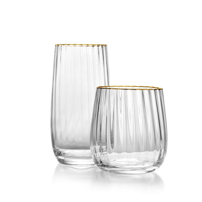 The Golden Rim Tumbler - Natural Gold