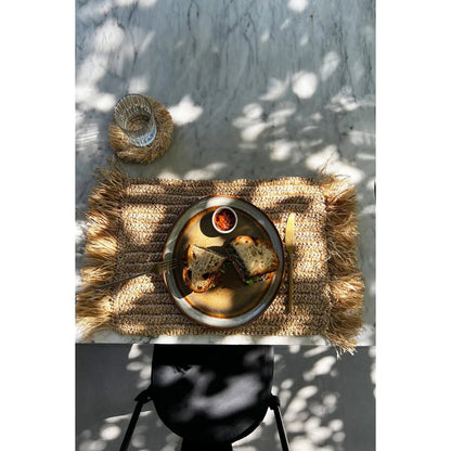 The Fringe Raffia Placemat Rectangular - Natural