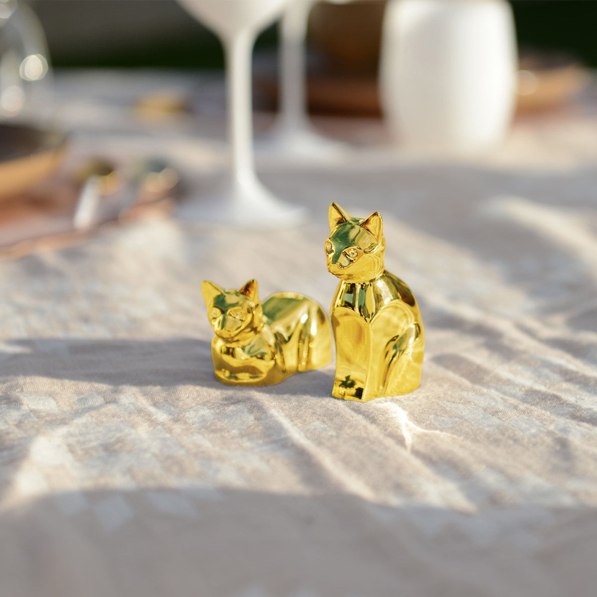 Golden cat salt and pepper