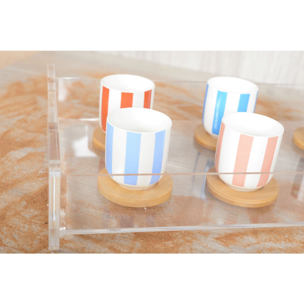 Wooden scratches and sub -stasis cups - Lot of 6