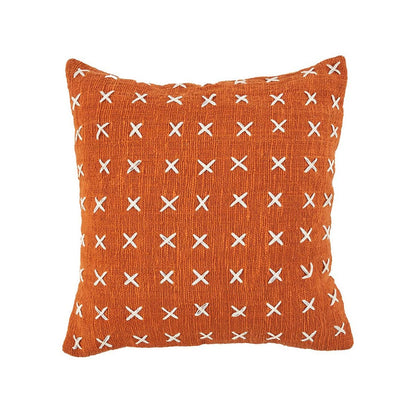 The Zillion Kiss Cushion Cover - Terracotta White