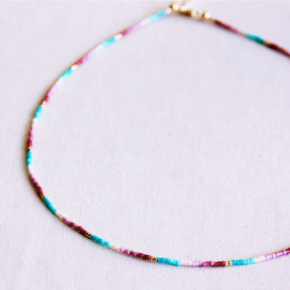 Miyuki necklaces - Cotton candy love