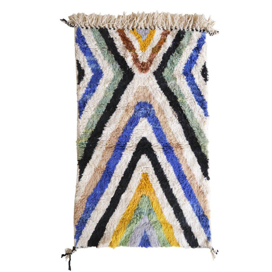 Pure wool Moroccan Berber rug 100 x 150 cm