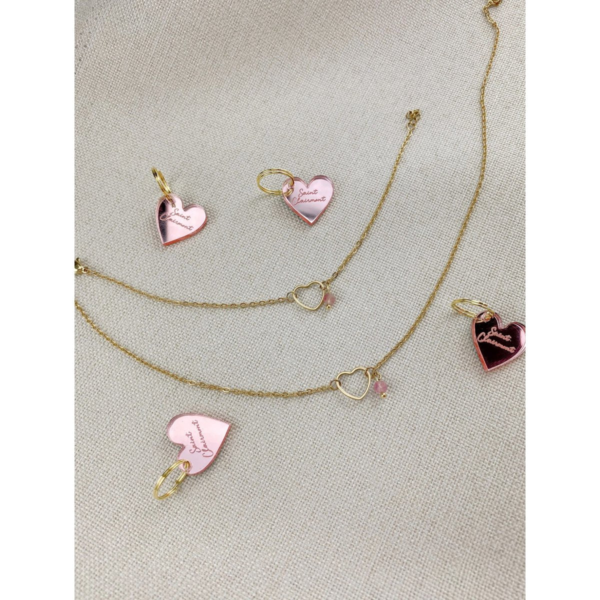Necklace Heart Tourmaline - Gold