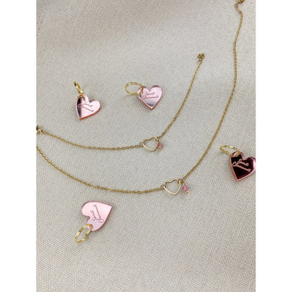 Necklace Heart Tourmaline - Gold