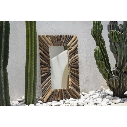 The Driftwood Framed Mirror - Natural - M