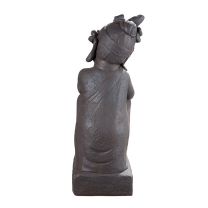 Fibergl Buddha on base "Calma"