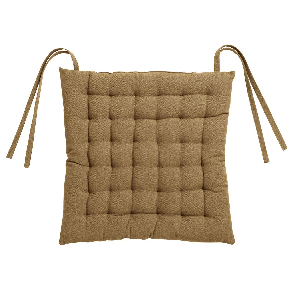 Zea recycled 36 point chair pad Tobacco 38 x 38 x 3 cm