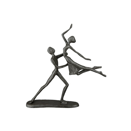 Iron design sculpture "dancing couple"