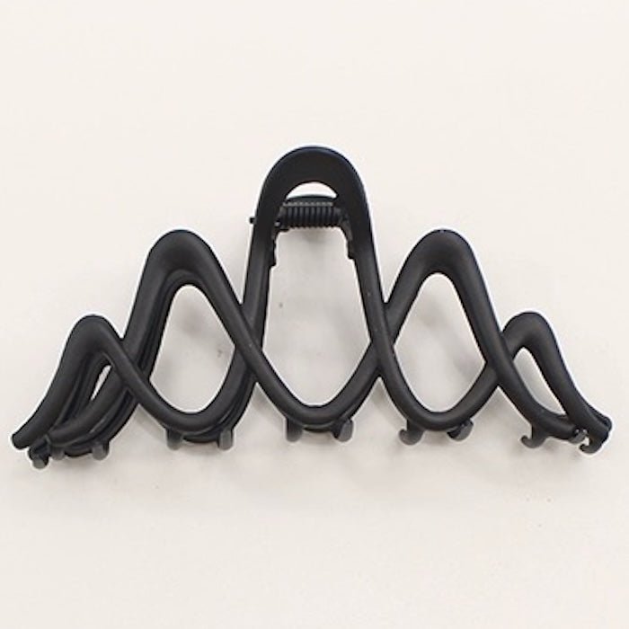 Double Wave Line Large Claw Hair Clips