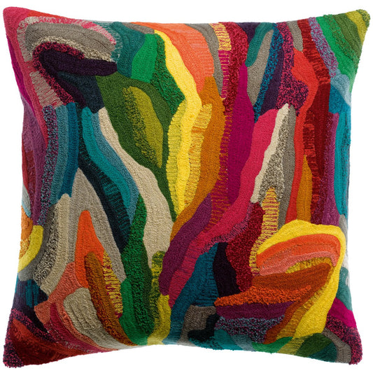 Betty Multico embroidered cushion 45 x 45