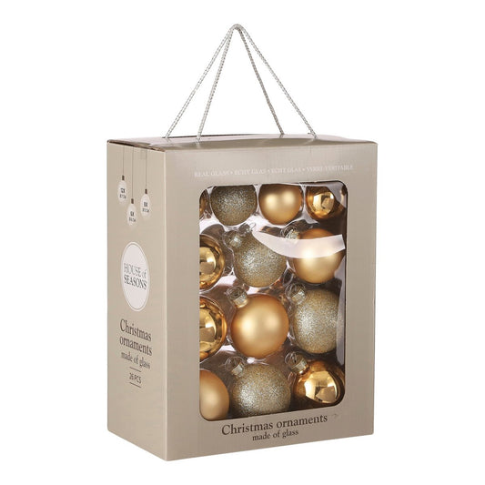 Christmas ball set Gold