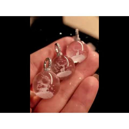 Clear Quartz Reindeer Necklace