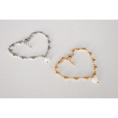 Hearts Bracelet - Gold