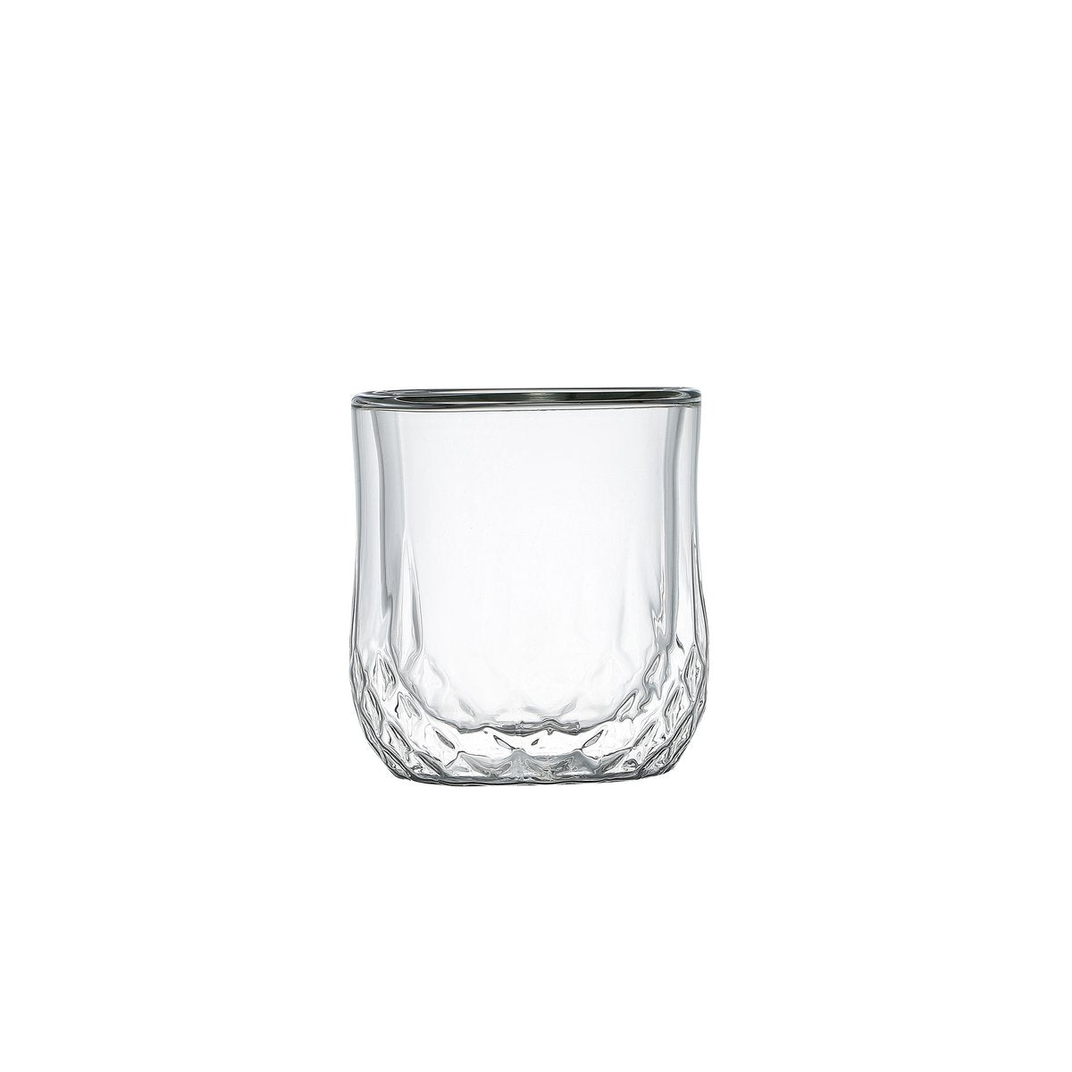 Set of 2 double -wall whiskey glasses