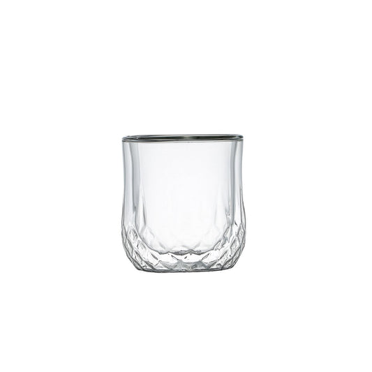 Set of 2 double -wall whiskey glasses