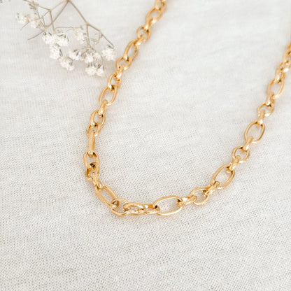 Crazy link necklace - Gold