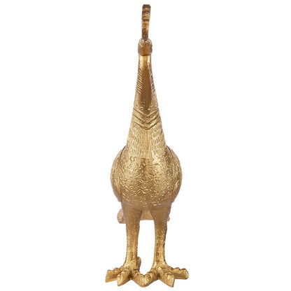 Poly figure "Peacock" gold-colored H.37cm