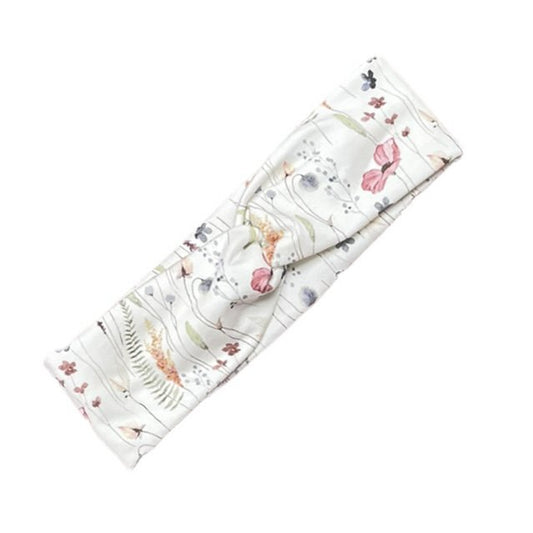 Twist hair band poppy field