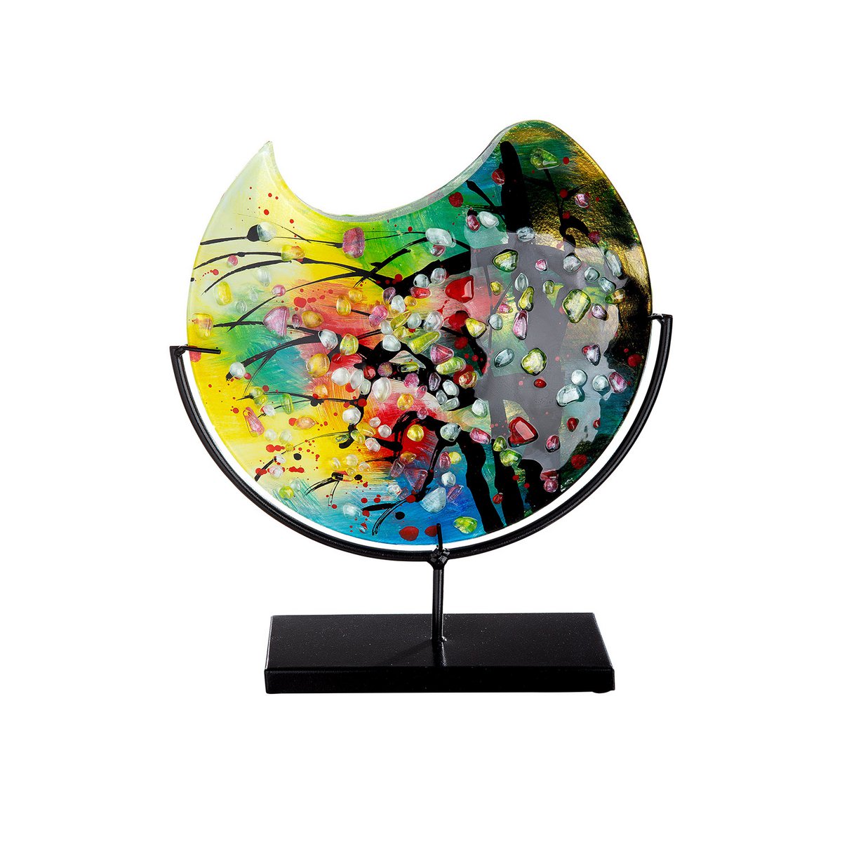 Glasart round decorative vase "Nicosia"