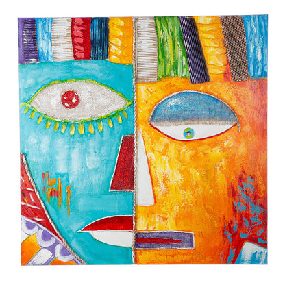 Picture square Visage, H.100 cm