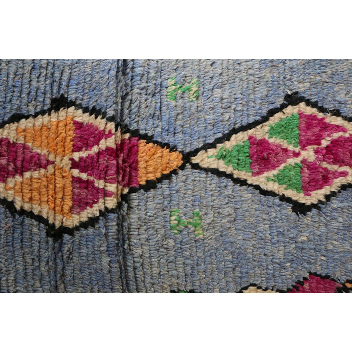 Pure Berber wool hallway rug 80 x 392 cm