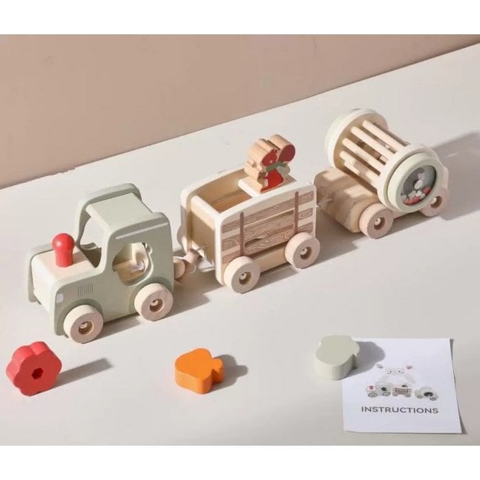 Wooden Train Learning Toy