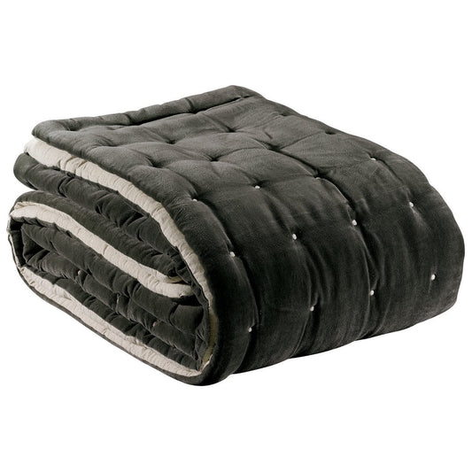 Plain throw Elise Thunder padded finish 240 x 260