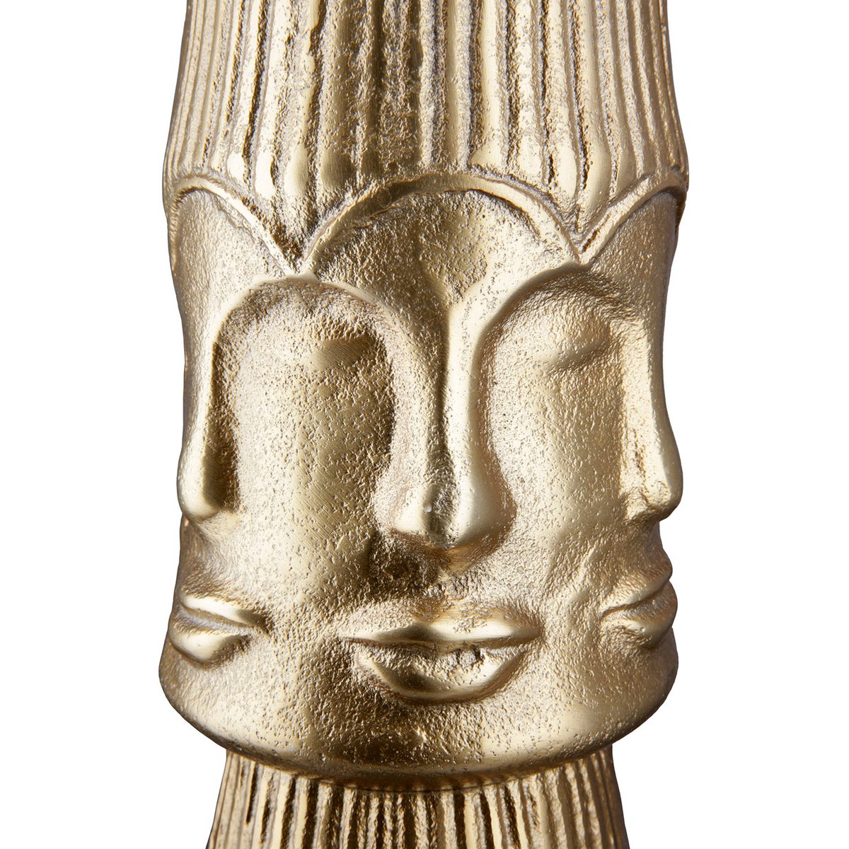 Aluminum decorative vase "Face"