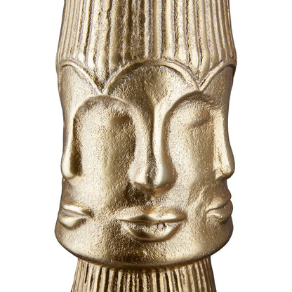 Aluminum decorative vase "Face"