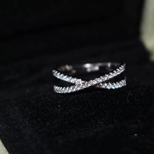 Dazzling Cross Moissanite Rings