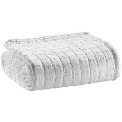 White Swami stonewashed throw 130 x 200