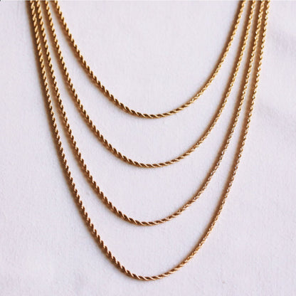 Twisted layered necklace