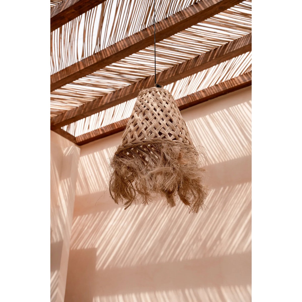 The Abaca Jelly Fish Pendant - Natural - M