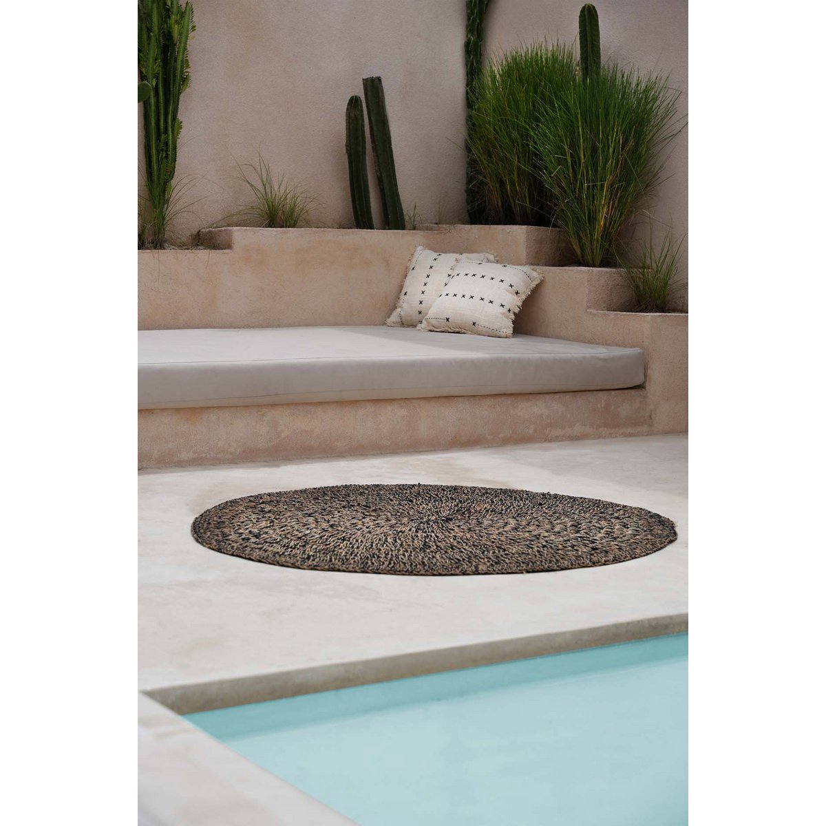 The French Kiss Cushion Cover - Natural Black