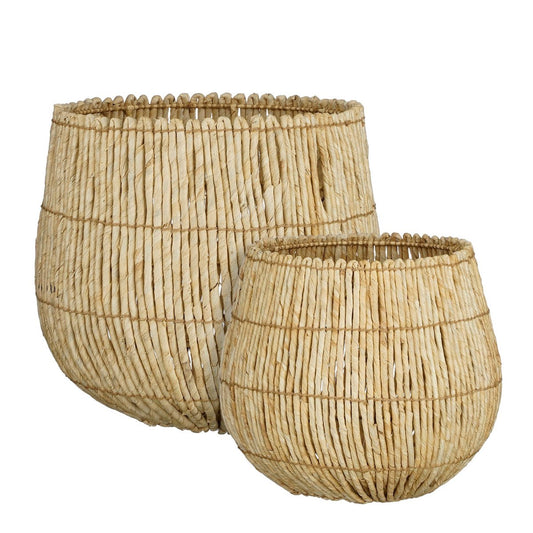 Storage basket set Ronda Light brown