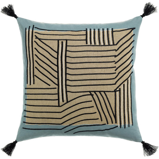 Kori Sky embroidered cushion 45 x 45