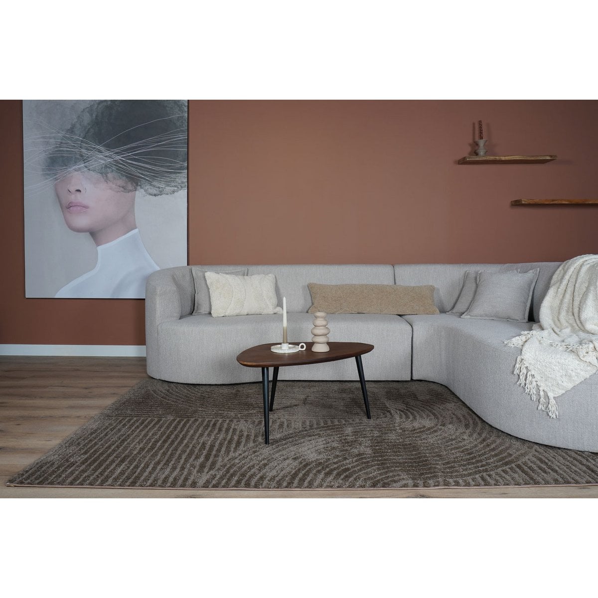 Rug Ella Brown 240 x 340 cm