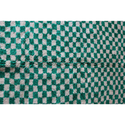 Berber pure wool checkered rug 166 x 269 cm