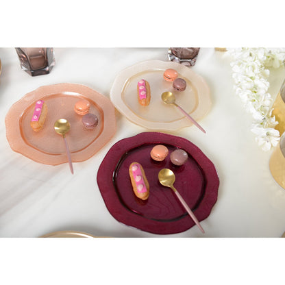 Fushia dessert plate