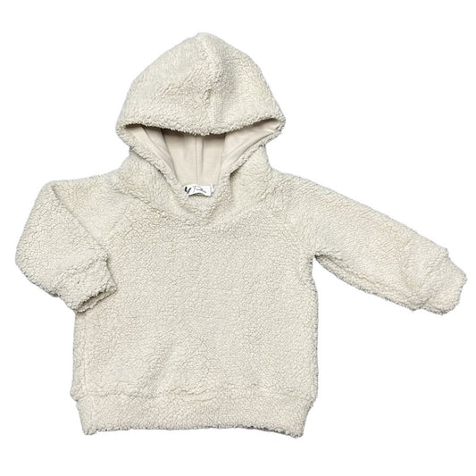 Hoodie teddy light beige