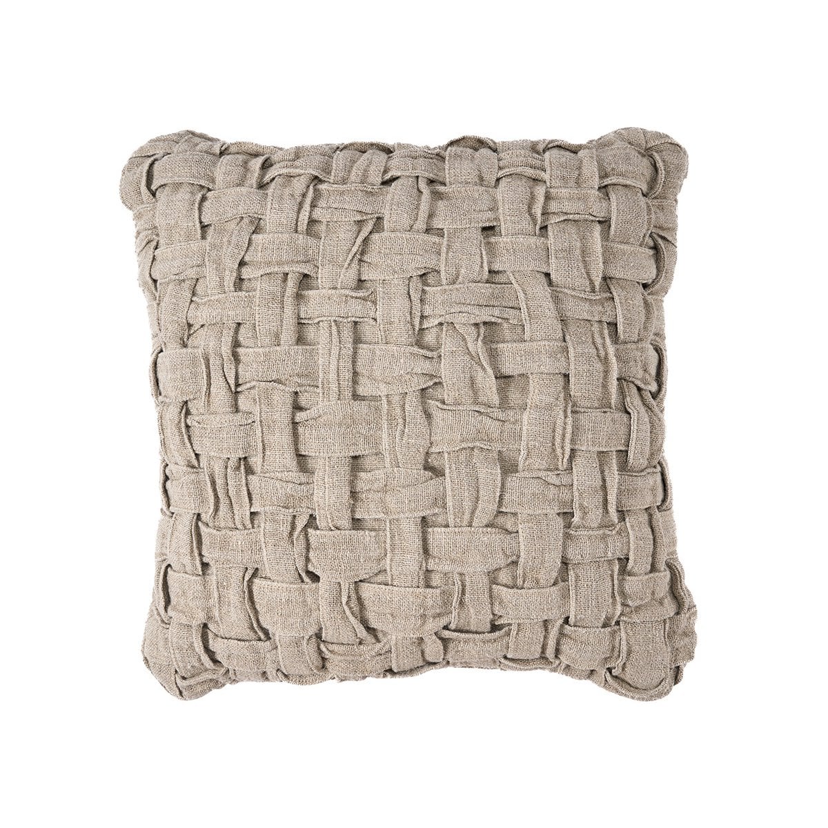 The Linen Crosier Cushion Cover - Natural