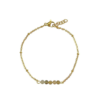 Bracelet Sunstone - Gold