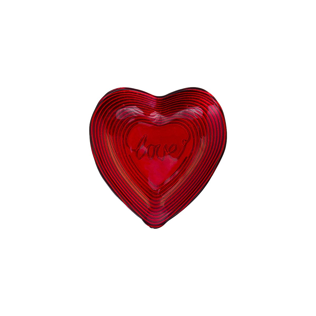 Red heart cup 14x13x2cm