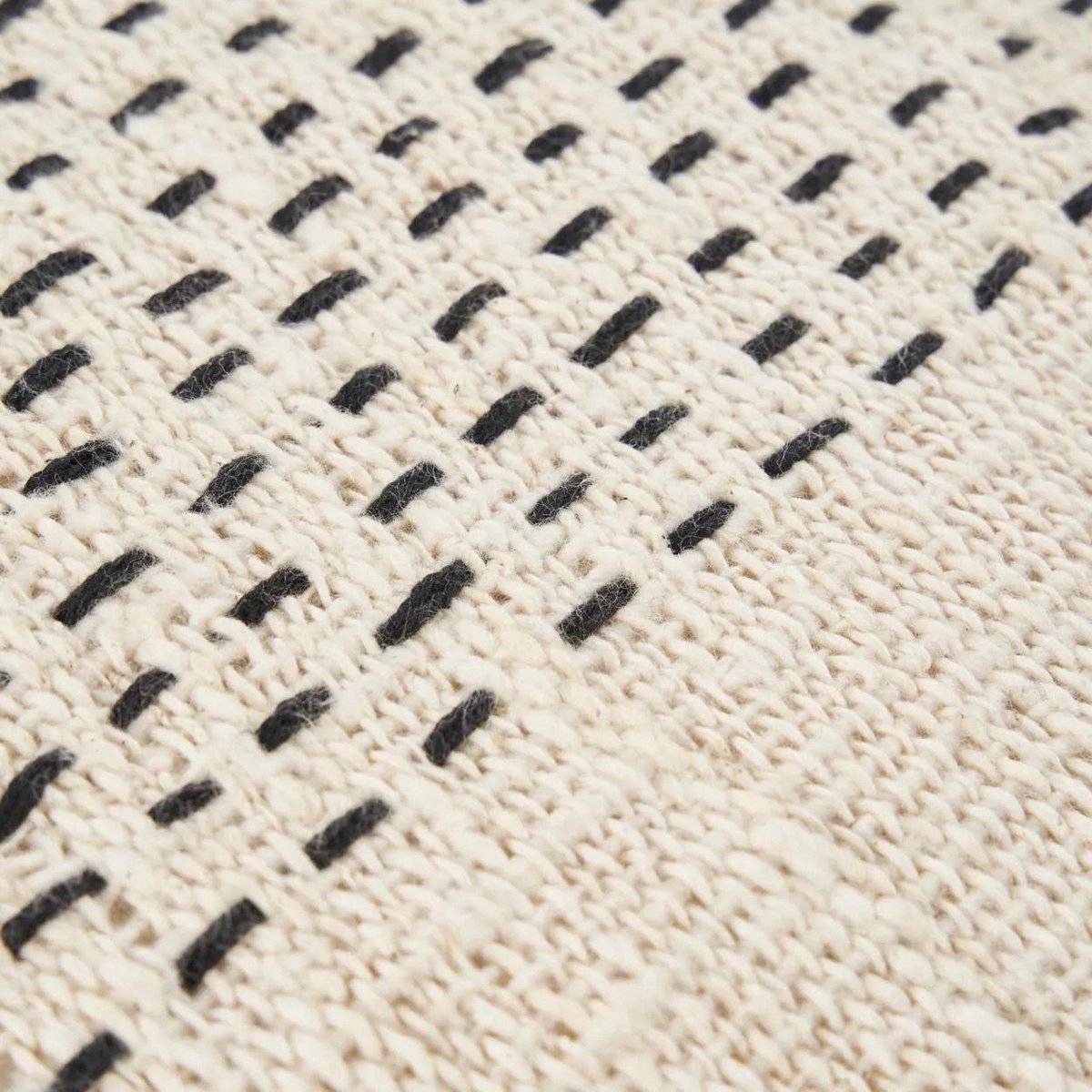 The Misty Cushion Cover - Natural Black