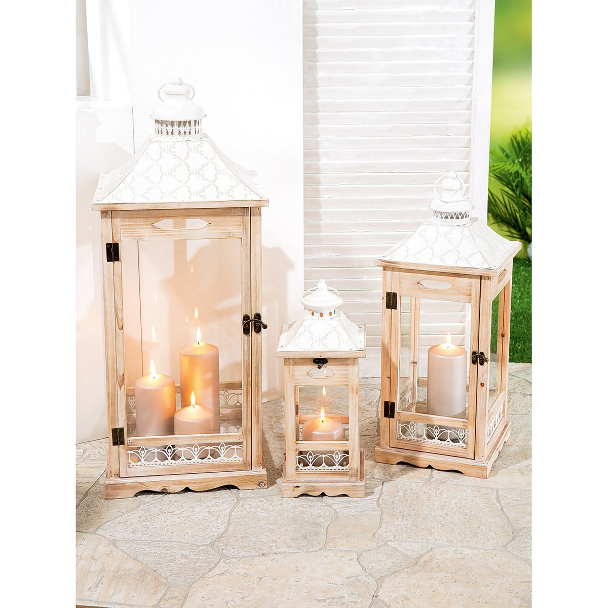 Lantern Clifton 3 pieces. Natural colors